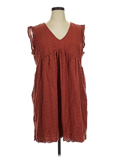 Pre-owned Knox Rose Casual Dress In Brown
