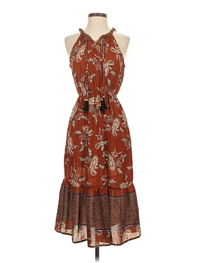 Pre-owned Knox Rose Casual Dress In Brown
