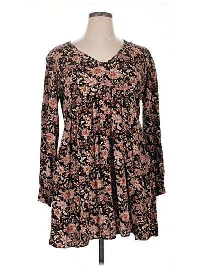 Pre-owned Knox Rose Casual Dress In Brown