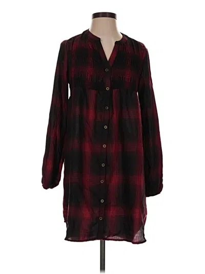 Pre-owned Knox Rose Casual Dress In Burgundy