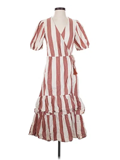Pre-owned Knox Rose Casual Dress In Burgundy