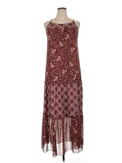 Pre-owned Knox Rose Casual Dress In Burgundy