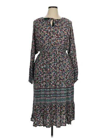 Pre-owned Knox Rose Casual Dress In Green