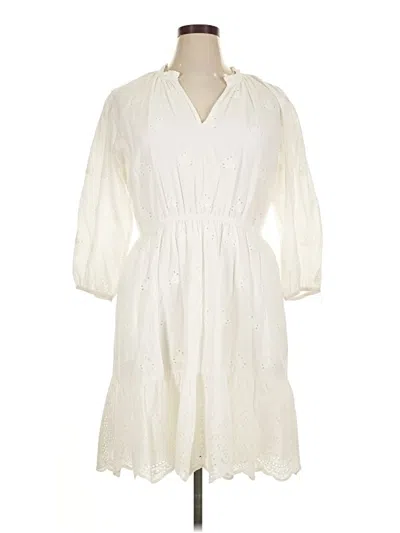 Pre-owned Knox Rose Casual Dress In Ivory