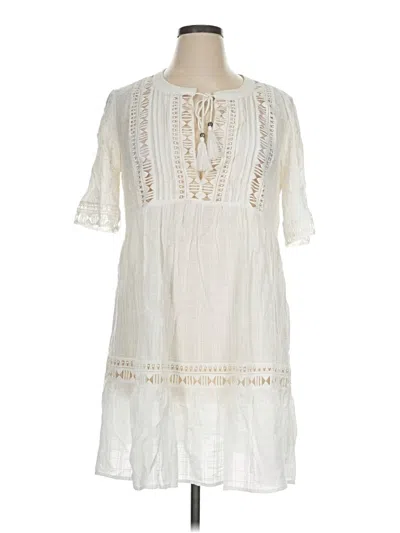 Pre-owned Knox Rose Casual Dress In Ivory