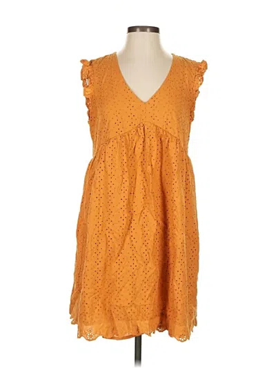 Pre-owned Knox Rose Casual Dress In Orange