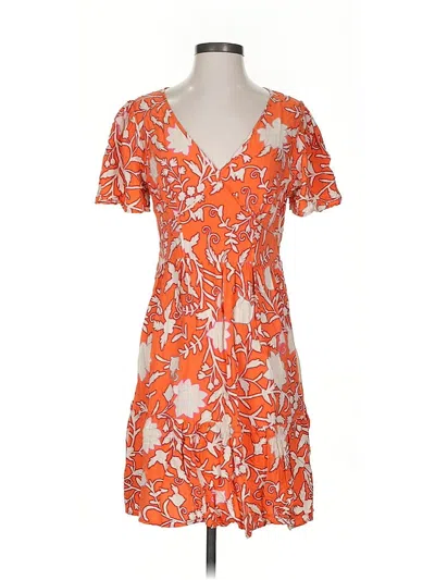 Pre-owned Knox Rose Casual Dress In Orange