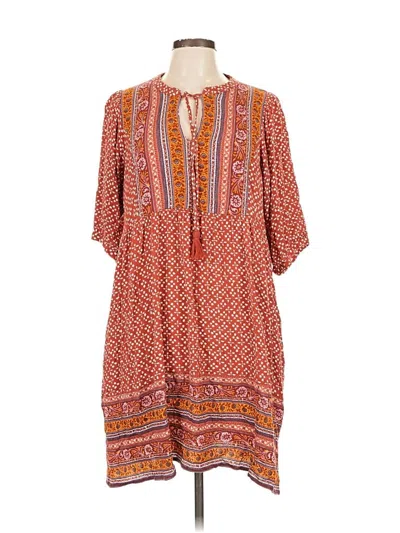 Pre-owned Knox Rose Casual Dress In Orange