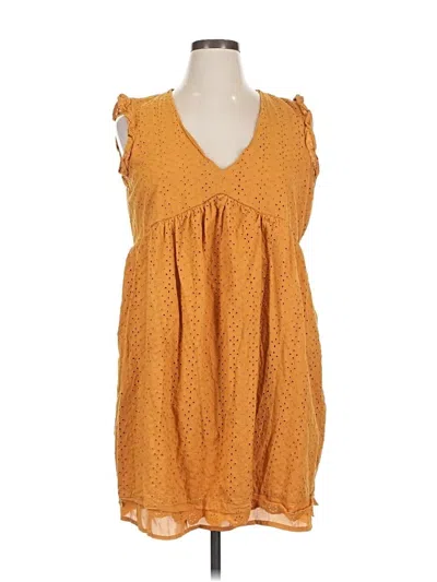 Pre-owned Knox Rose Casual Dress In Orange