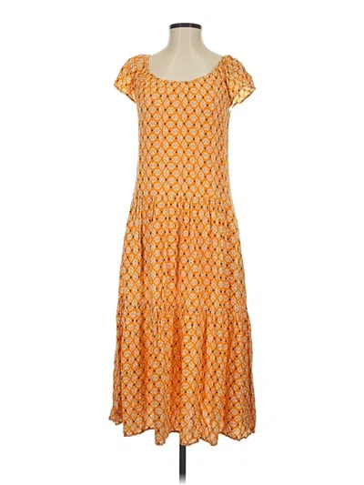 Pre-owned Knox Rose Casual Dress In Orange