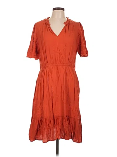 Pre-owned Knox Rose Casual Dress In Orange