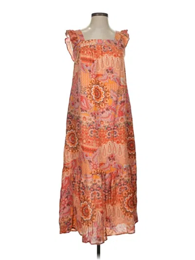 Pre-owned Knox Rose Casual Dress In Orange