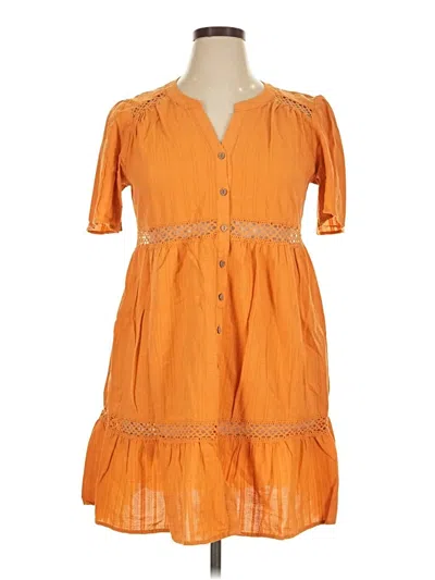 Pre-owned Knox Rose Casual Dress In Orange