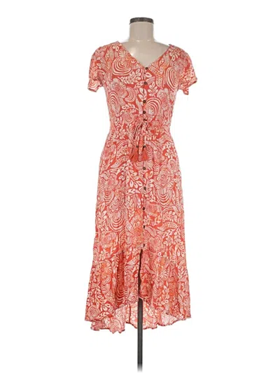 Pre-owned Knox Rose Casual Dress In Orange