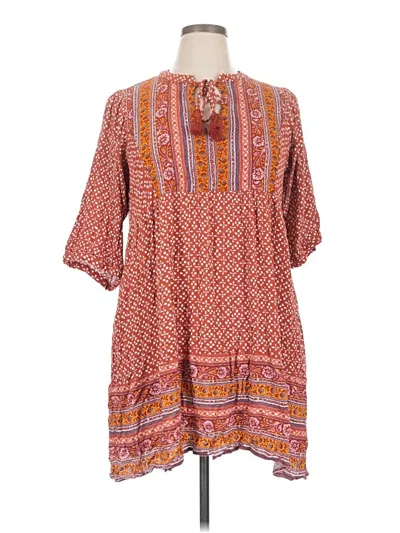 Pre-owned Knox Rose Casual Dress In Orange