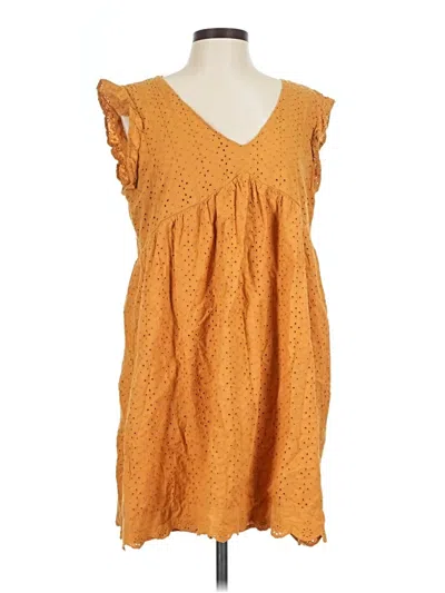 Pre-owned Knox Rose Casual Dress In Orange