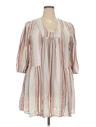 Pre-owned Knox Rose Casual Dress In Tan