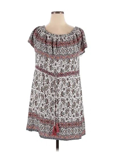 Pre-owned Knox Rose Casual Dress In White