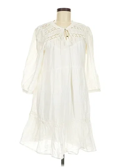 Pre-owned Knox Rose Casual Dress In White
