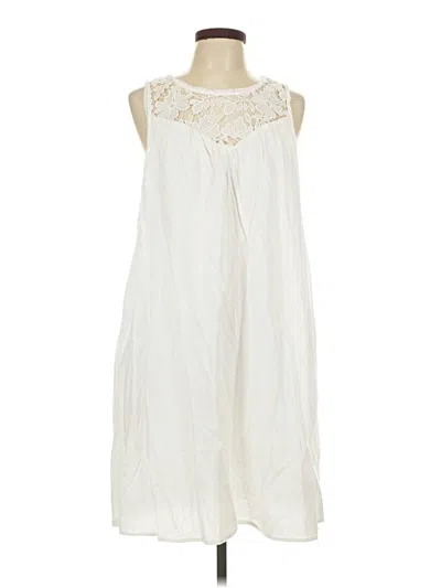 Pre-owned Knox Rose Casual Dress In White