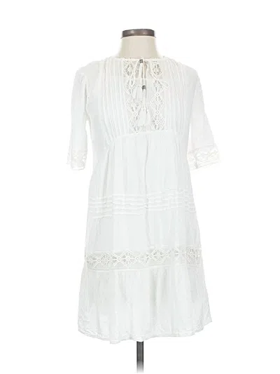 Pre-owned Knox Rose Casual Dress In White