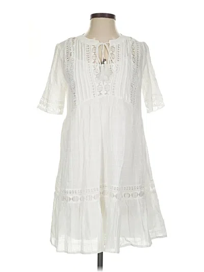 Pre-owned Knox Rose Casual Dress In White