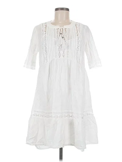 Pre-owned Knox Rose Casual Dress In White