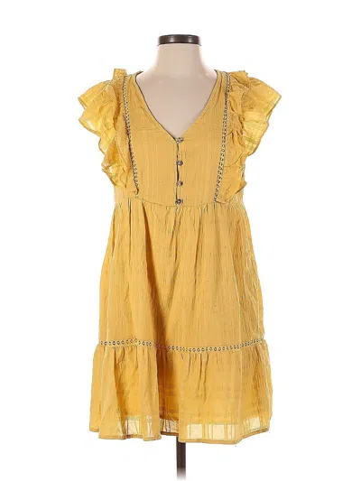 Pre-owned Knox Rose Casual Dress In Yellow