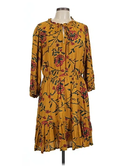Pre-owned Knox Rose Casual Dress In Yellow