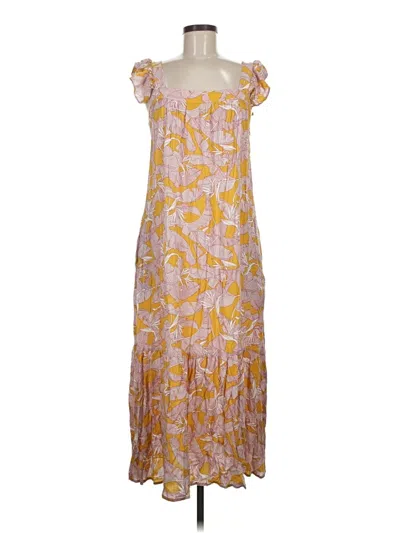 Pre-owned Knox Rose Casual Dress In Yellow