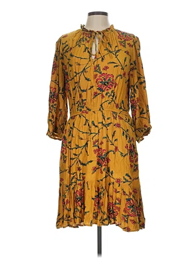Pre-owned Knox Rose Casual Dress In Yellow