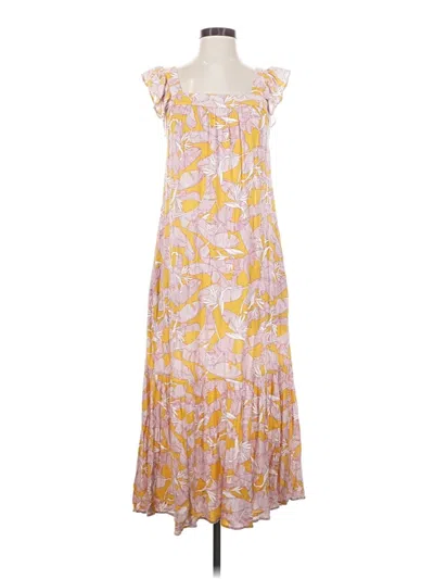 Pre-owned Knox Rose Casual Dress In Yellow