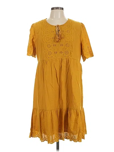 Pre-owned Knox Rose Casual Dress In Yellow