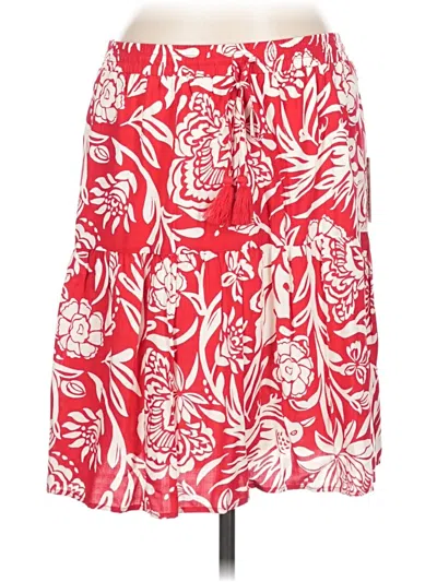 Knox Rose Casual Skirt In Red