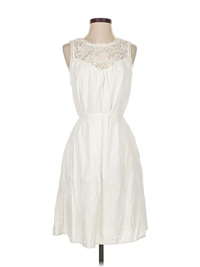 Pre-owned Knox Rose Cocktail Dress In White