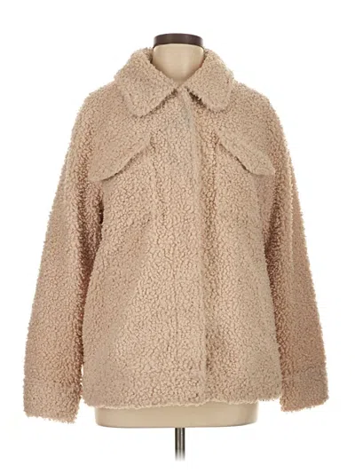 Pre-owned Knox Rose Faux Fur Jacket In Brown
