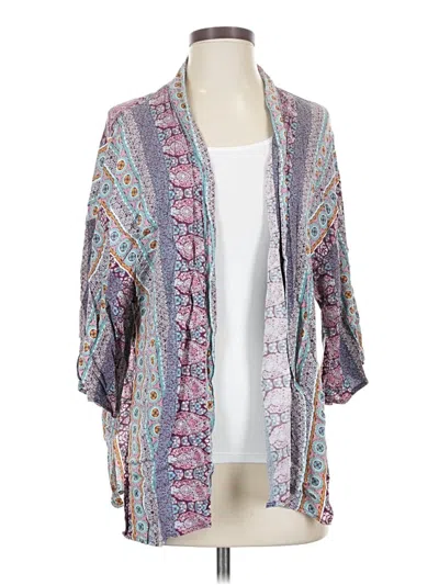 Pre-owned Knox Rose Kimono In Purple