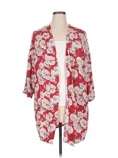 Pre-owned Knox Rose Kimono In Red