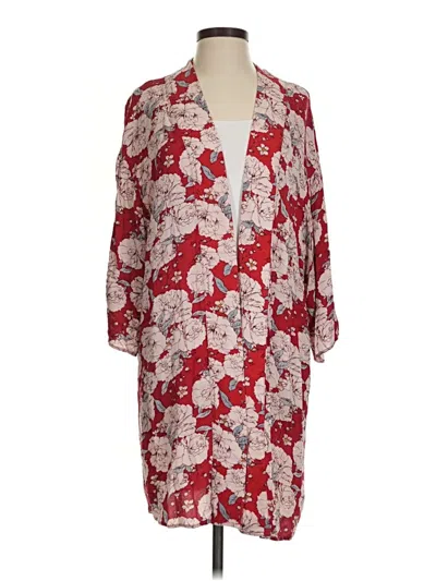 Pre-owned Knox Rose Kimono In Red