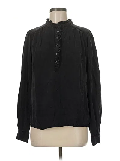 Pre-owned Knox Rose Long Sleeve Blouse In Black