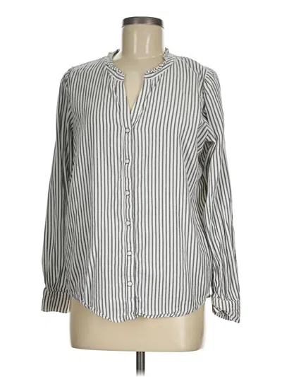 Pre-owned Knox Rose Long Sleeve Blouse In Gray