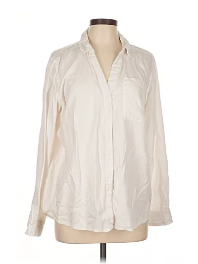 Pre-owned Knox Rose Long Sleeve Blouse In Ivory