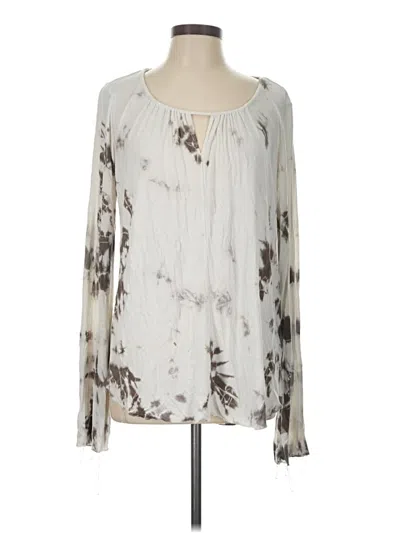 Pre-owned Knox Rose Long Sleeve Blouse In Ivory