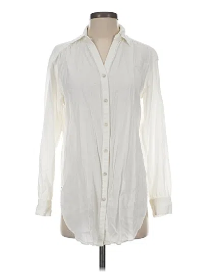 Pre-owned Knox Rose Long Sleeve Button Down Shirt In Ivory