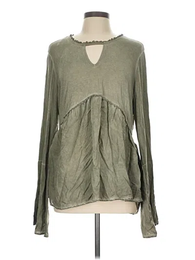 Pre-owned Knox Rose Long Sleeve T-shirt In Green