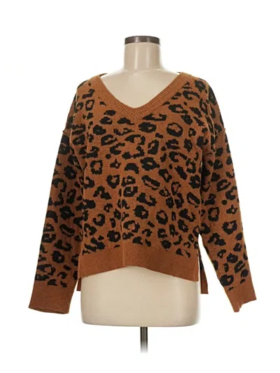 Pre-owned Knox Rose Pullover Sweater In Brown