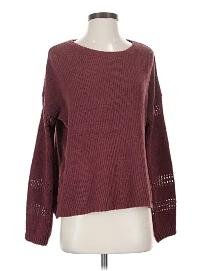 Pre-owned Knox Rose Pullover Sweater In Burgundy