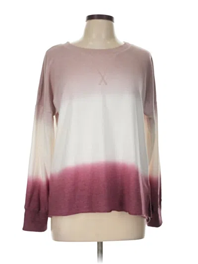Pre-owned Knox Rose Pullover Sweater In Burgundy