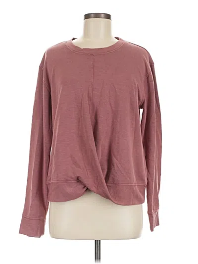 Pre-owned Knox Rose Pullover Sweater In Burgundy