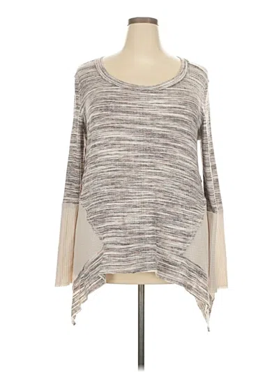 Pre-owned Knox Rose Pullover Sweater In Gray